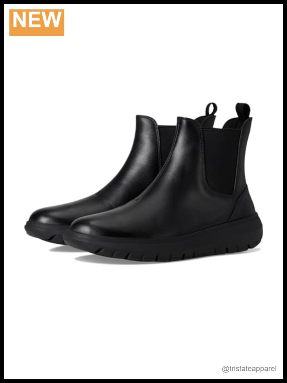 Waterproof Leather Chelsea Ankle Boots Women's Pull-On EVA Cushioned